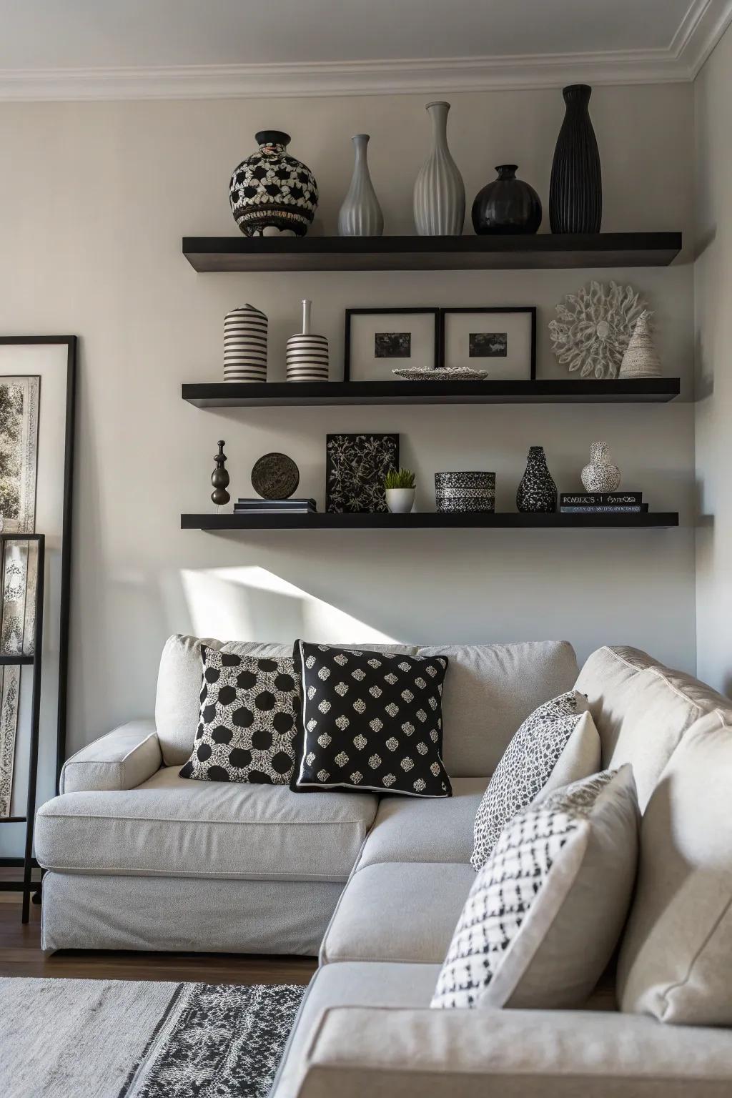 Monochromatic themes fashion a polished and unified aesthetic.