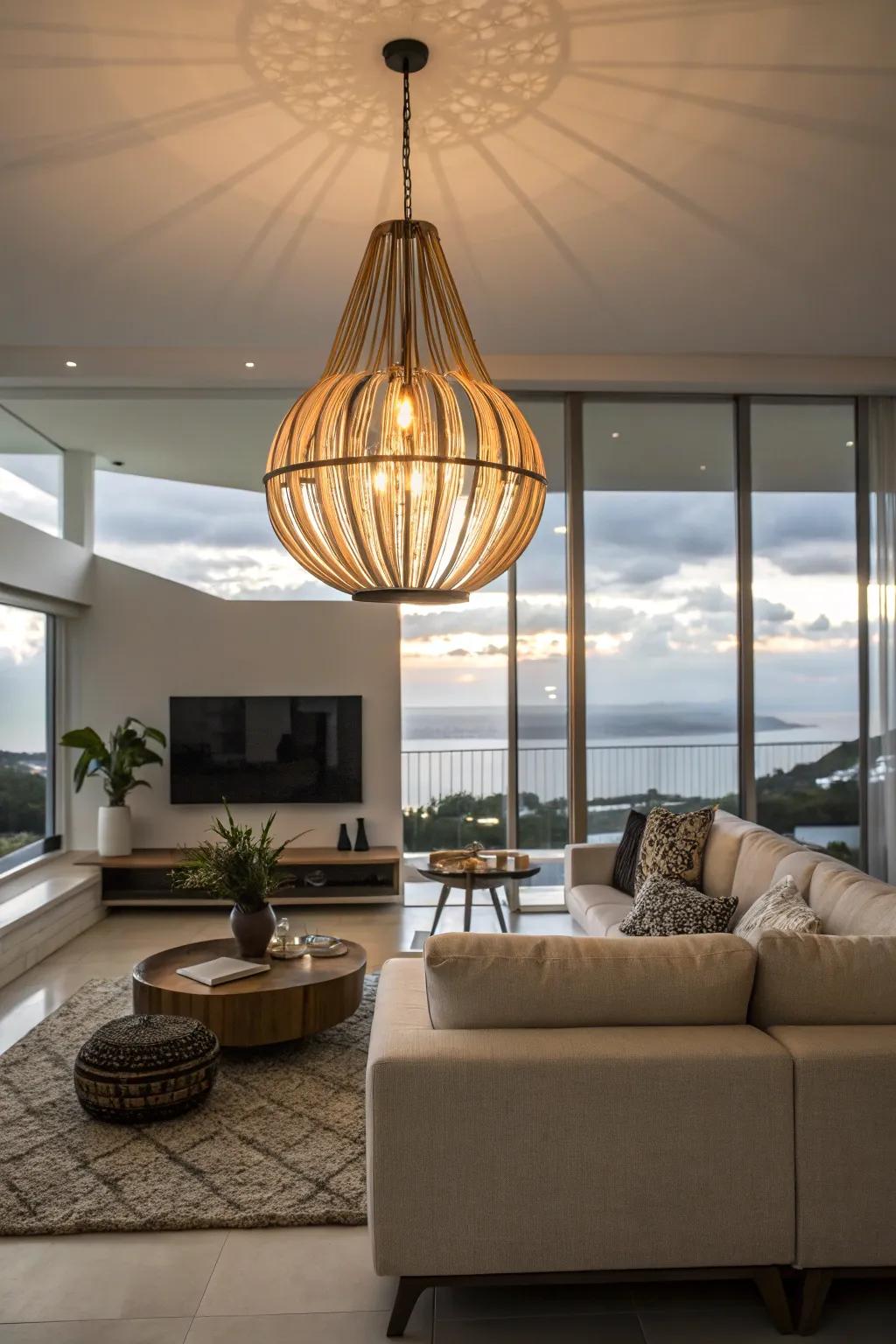 Distinct lighting installations amplify your setting through design.