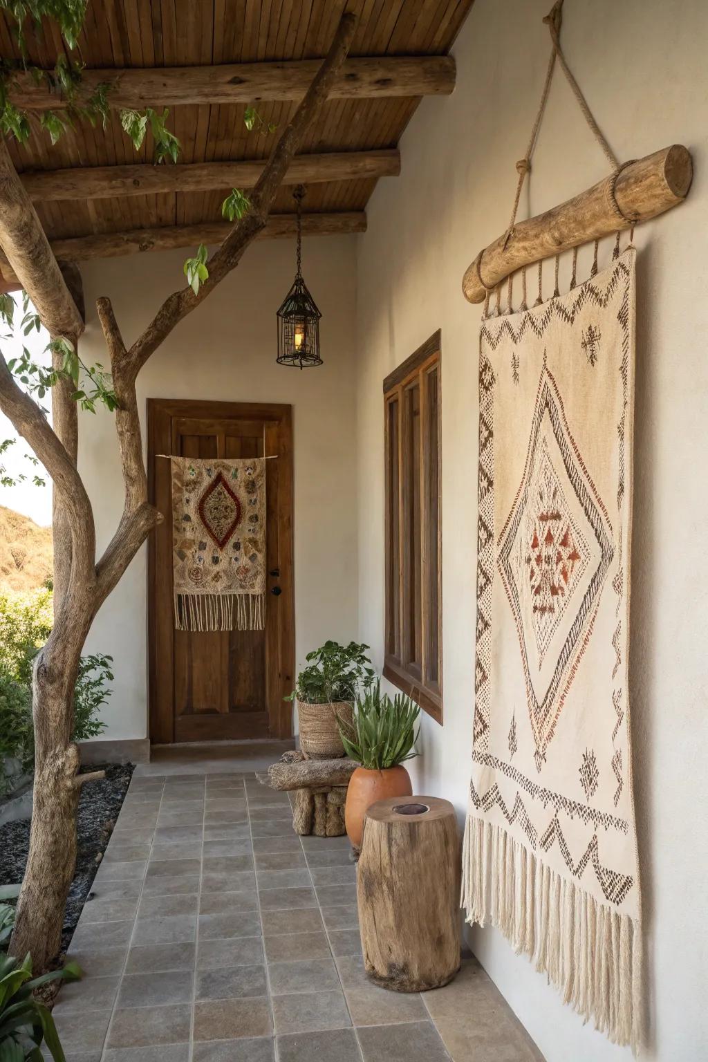 A limb introduces a natural, rustic charm to your drapery.