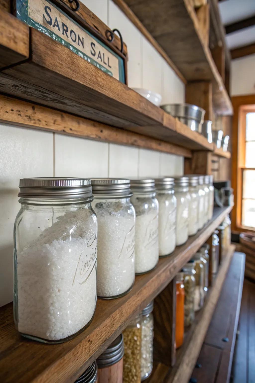Timeless storage with Preserve jar Revitalizing salt solutions