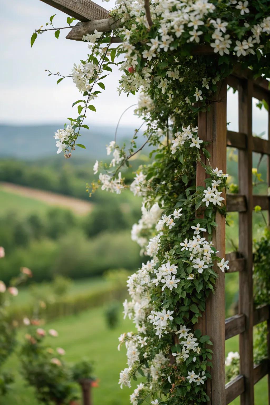 Celebrate the seasons through a stargazer and blossom climbing frame.