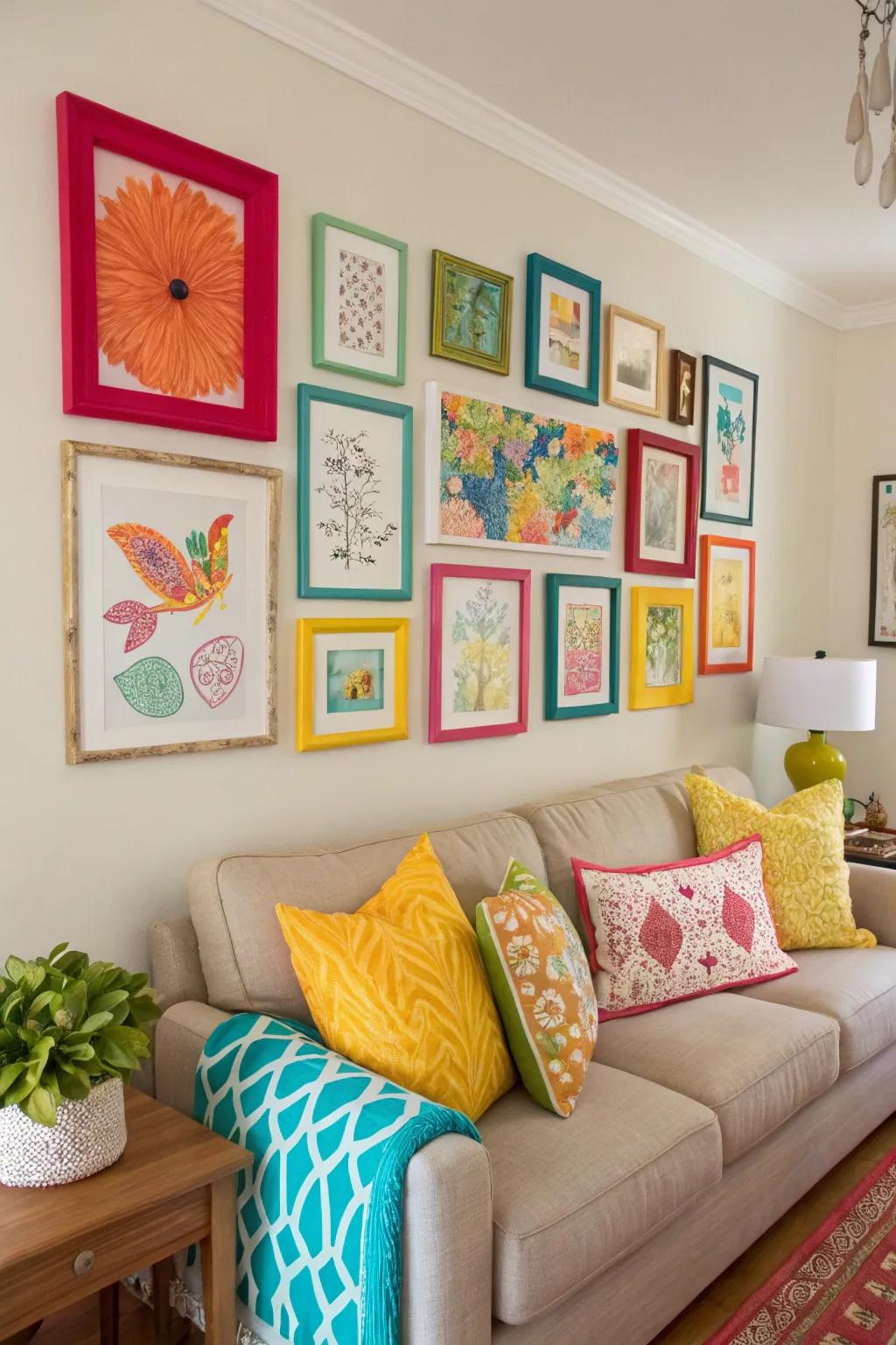 A splash of tone brings energy and vibrancy to your photo display.