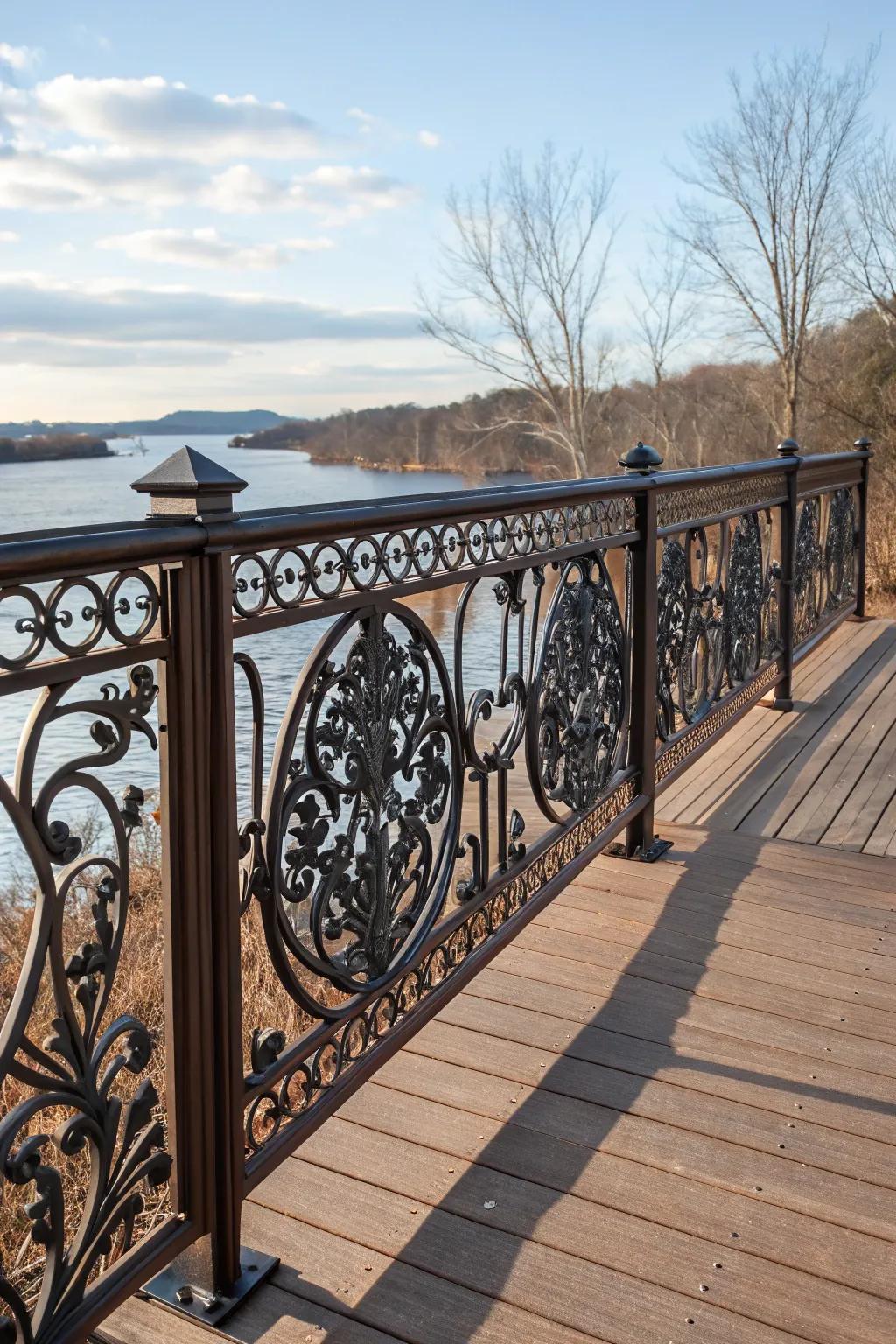 Artisan railings showcase creativity and expert craftsmanship.