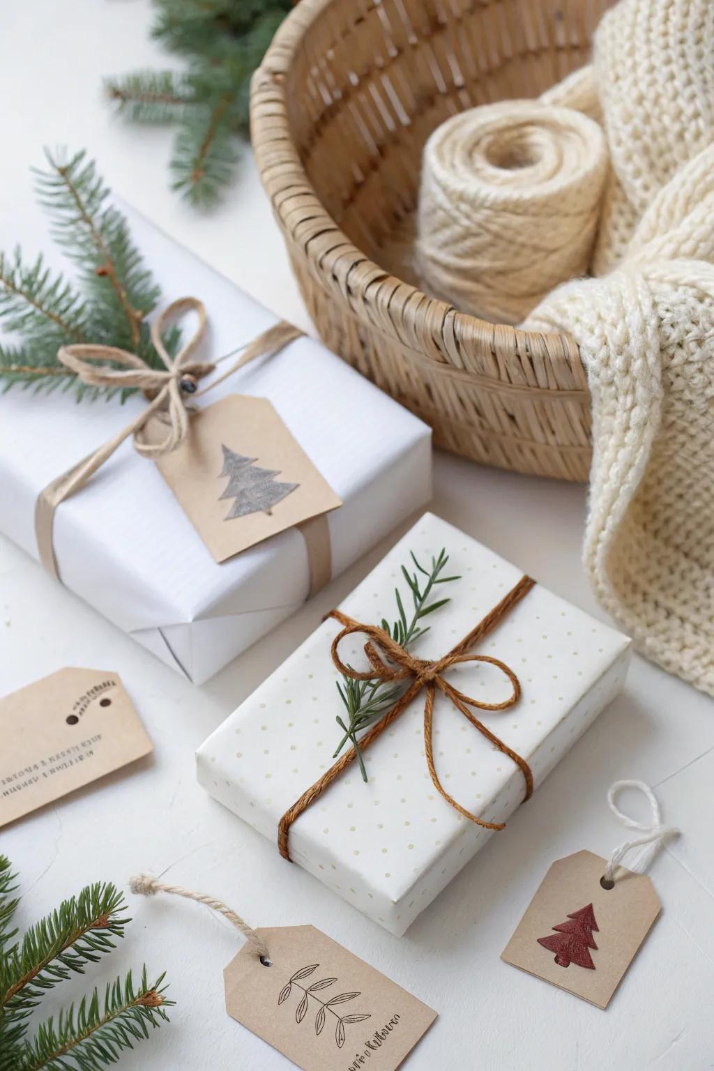 Thoughtful gift-giving with meaningful presents and handmade items.
