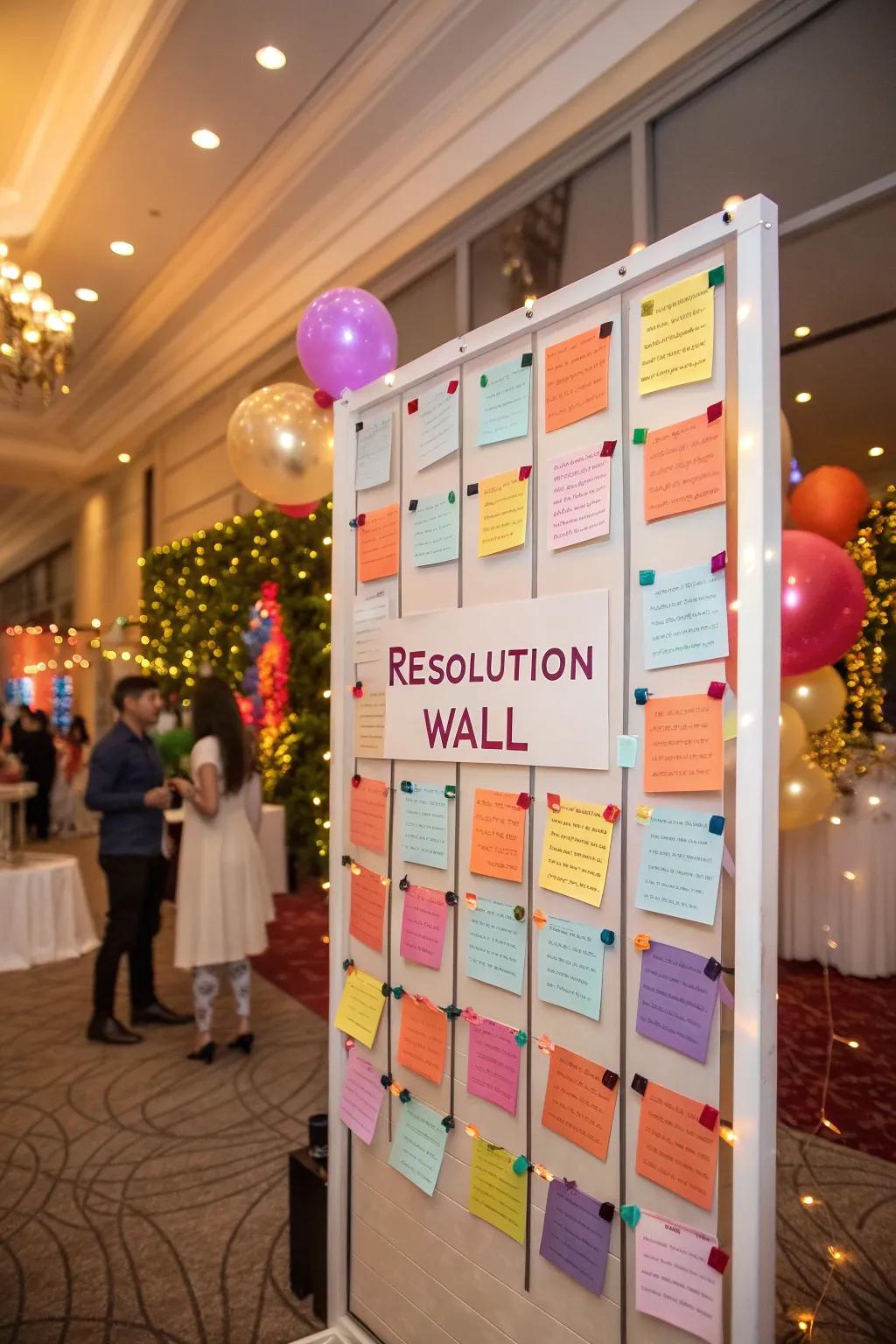 An interactive resolve facade promotes sharing and inspiration for the epoch.