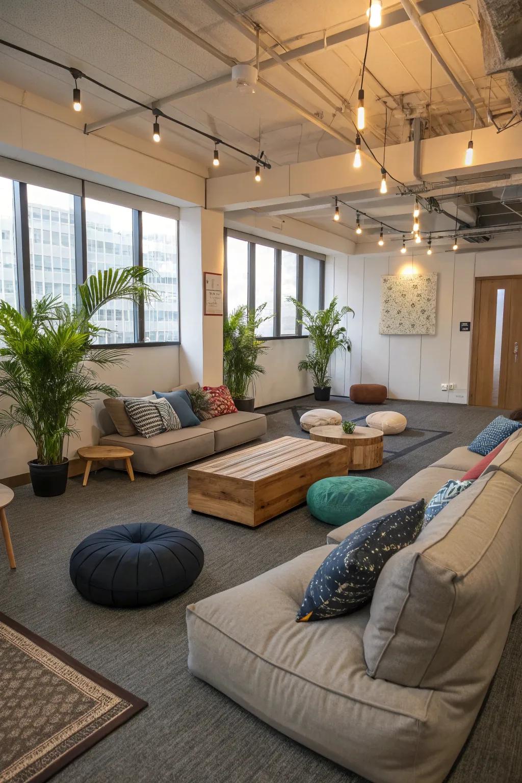 Adaptable furniture delivers versatile relaxation opportunities.