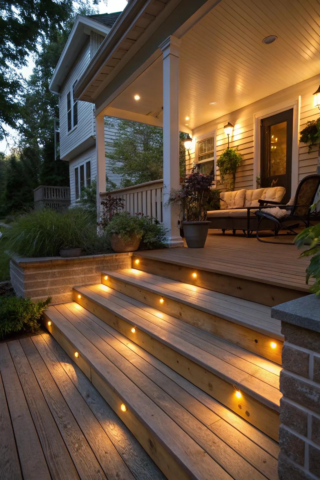 Footmark lights ensure secure and stylish footpaths.
