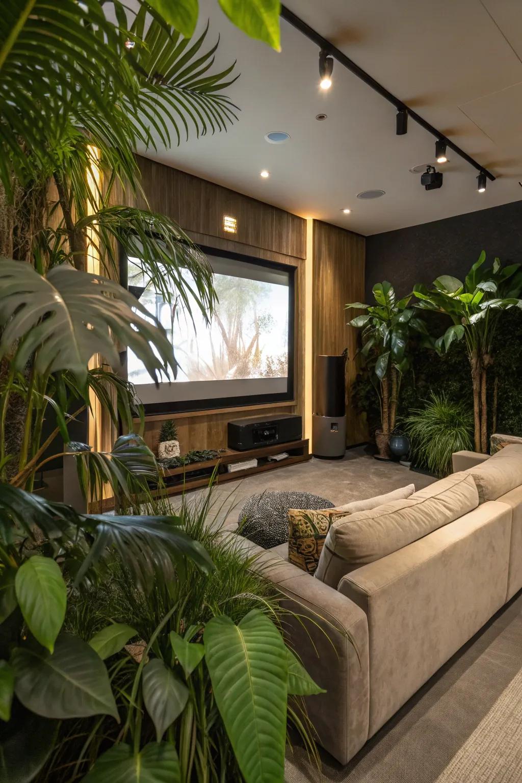 Plants bring a fresh element to your room.