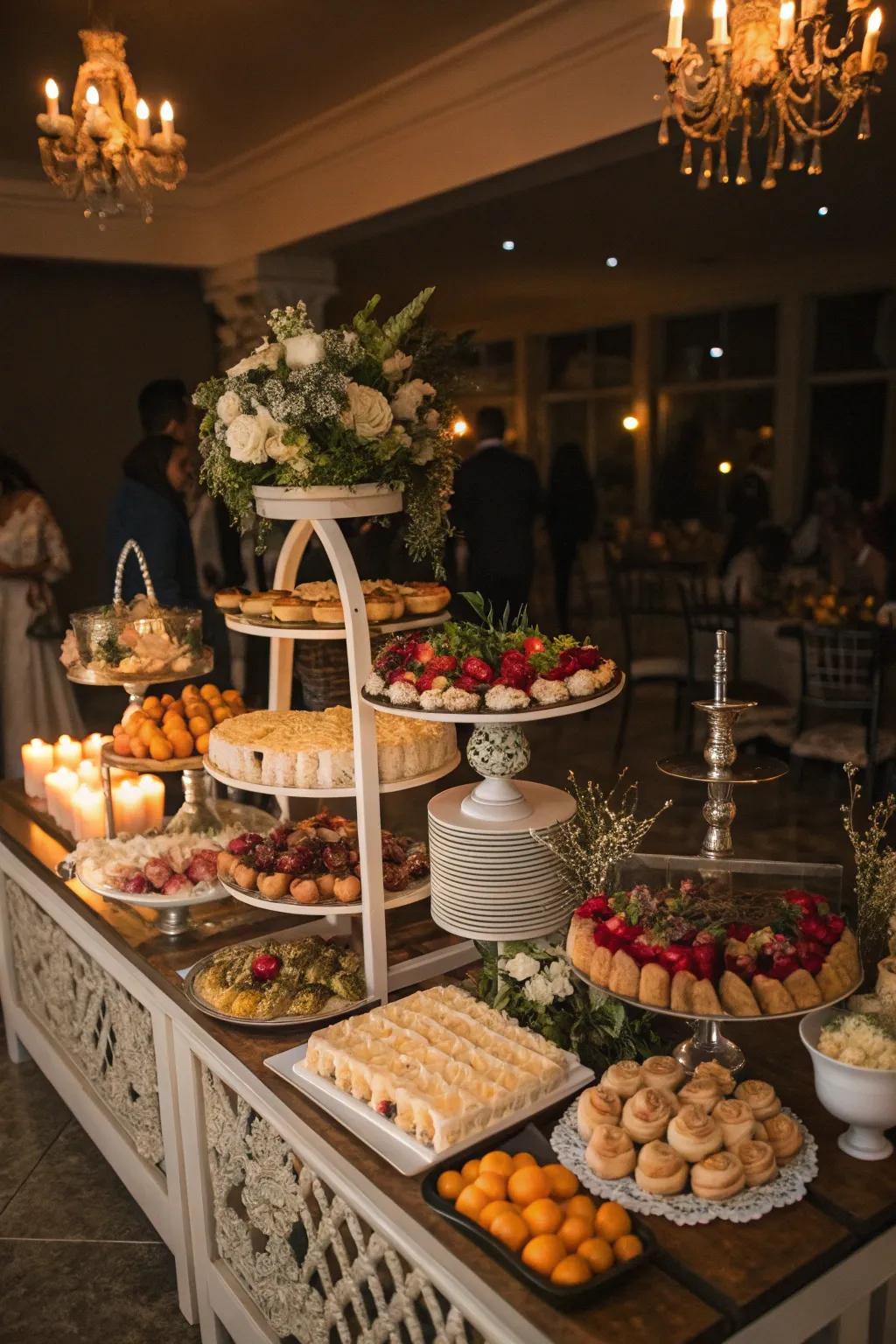 A delightful late-night treat station offering attendees a tasty surprise.