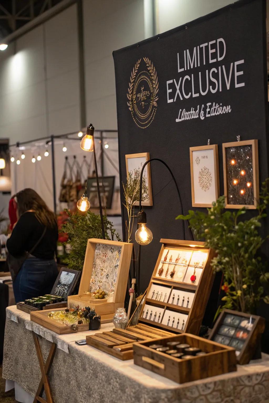 Exclusive items generating a sense of urgency and interest.