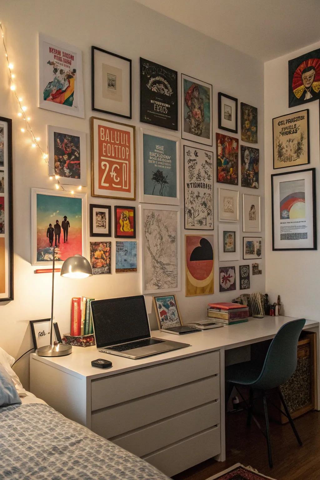 Wall art injects individuality and persona into the area
