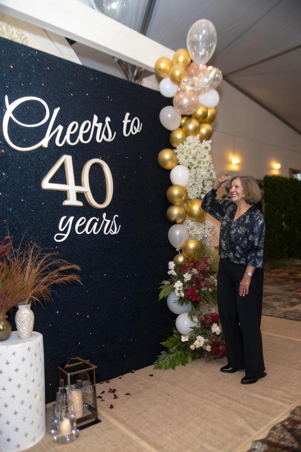 Chic Backdrop: A Personalized Touch for Your Celebration