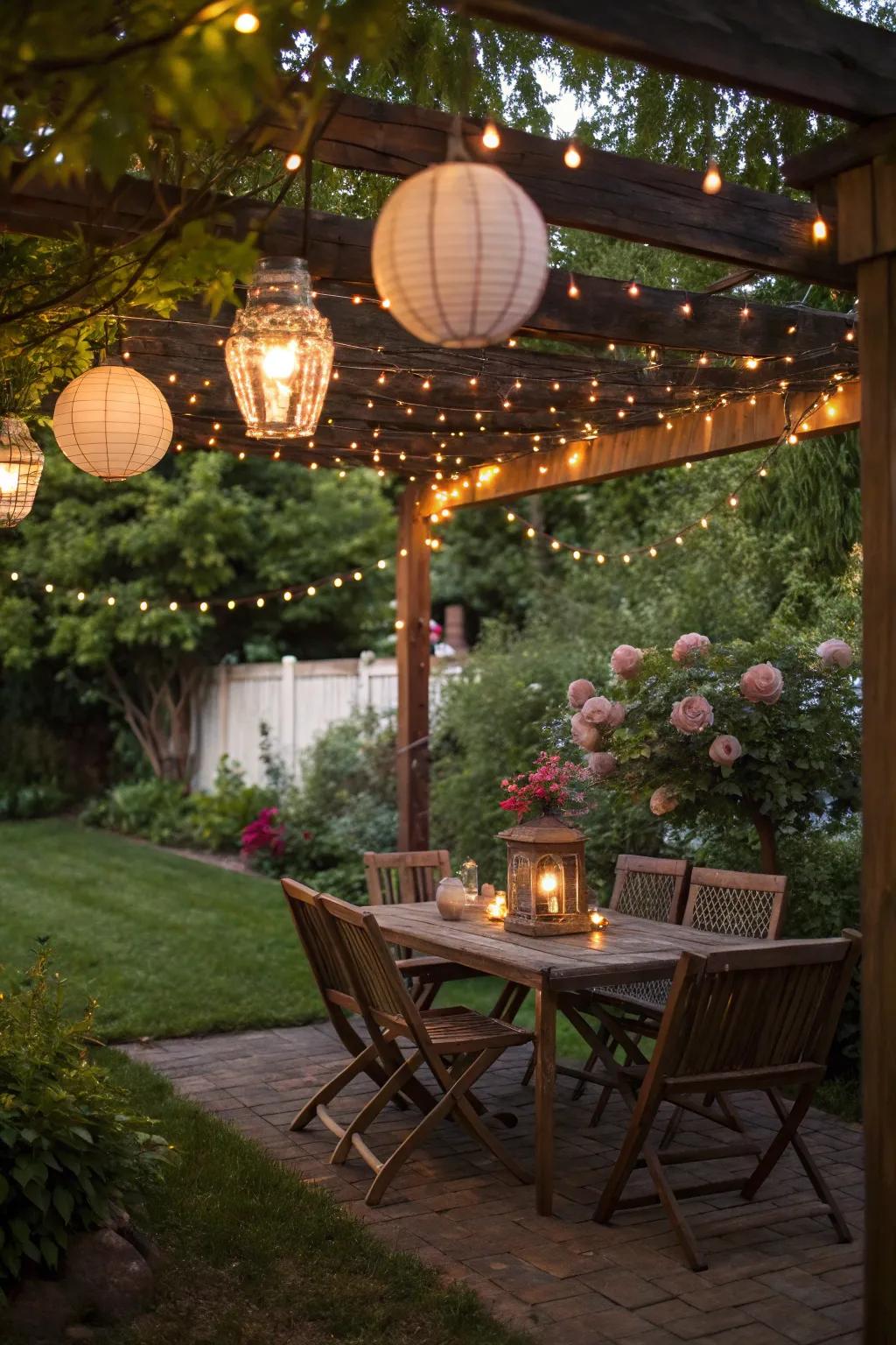 Radiant lights and lanterns add a warm glow to your campsite.
