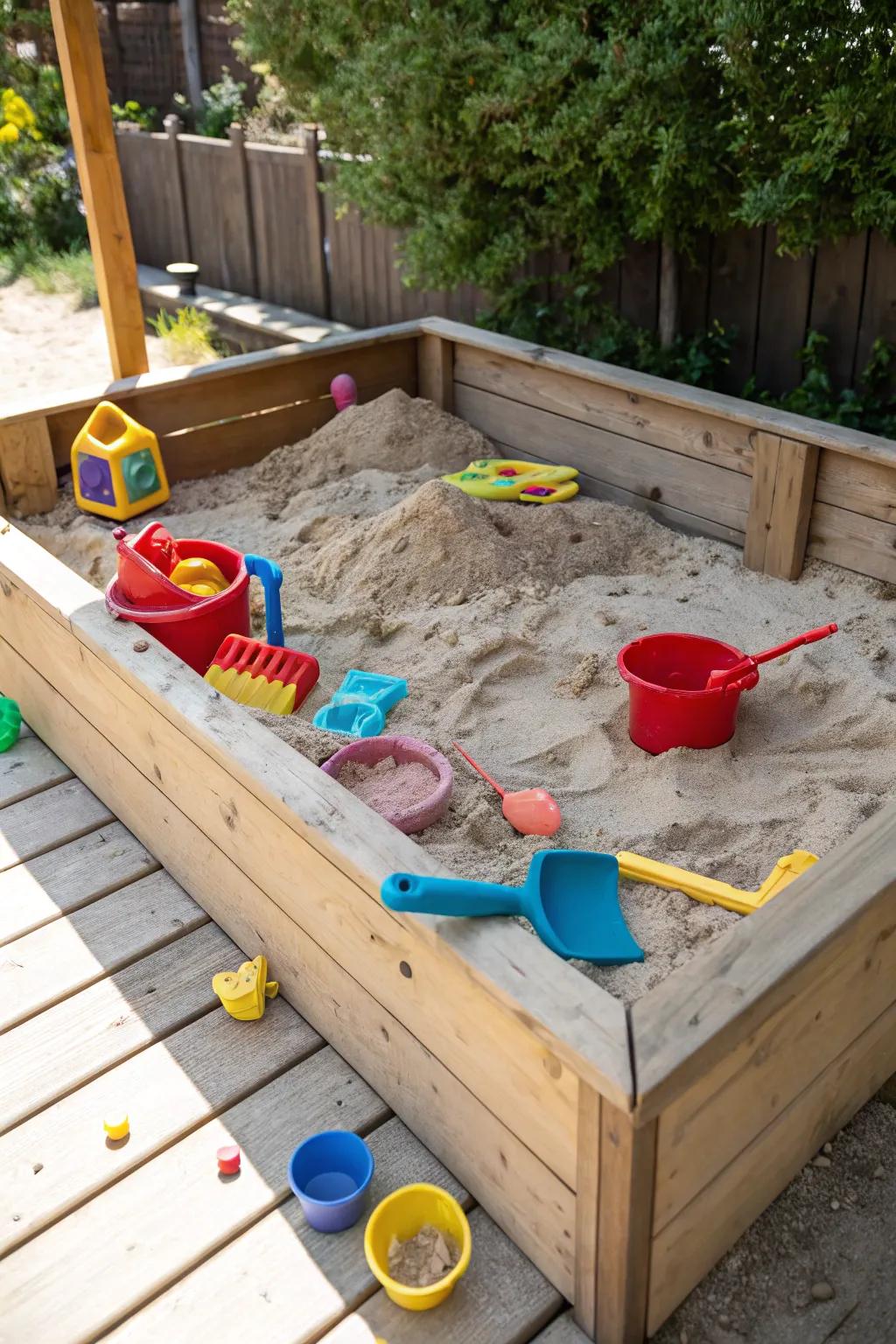 Limitless creativity is available in this sandpit haven.