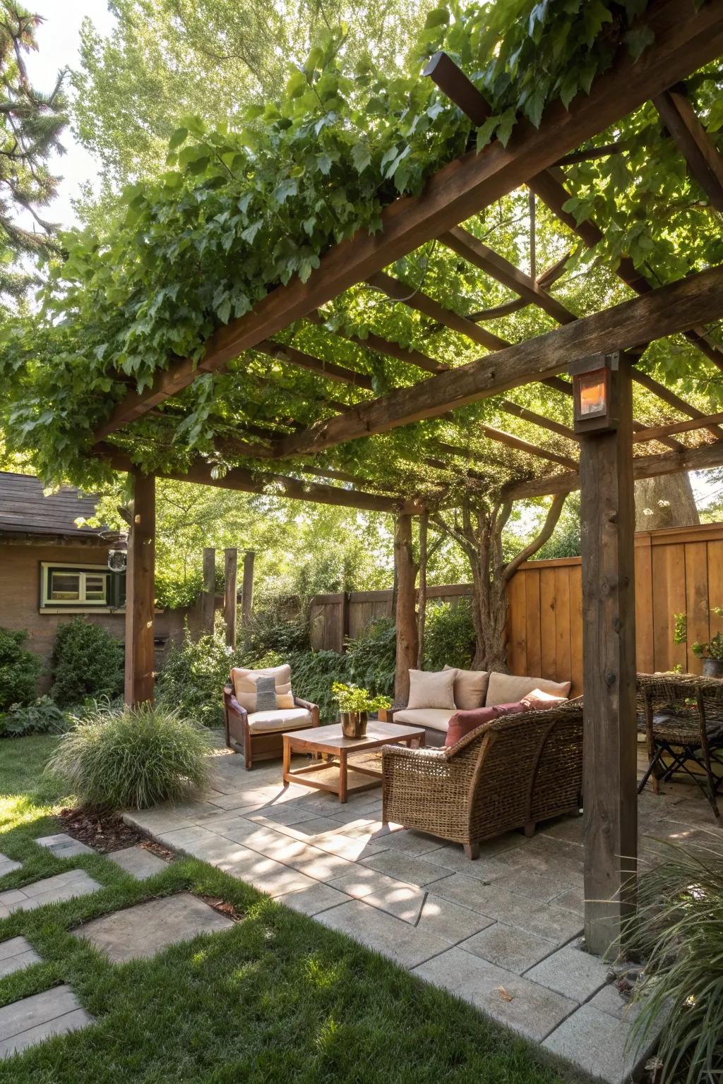 An arbor introduces refinement and shade to your outdoor setting.