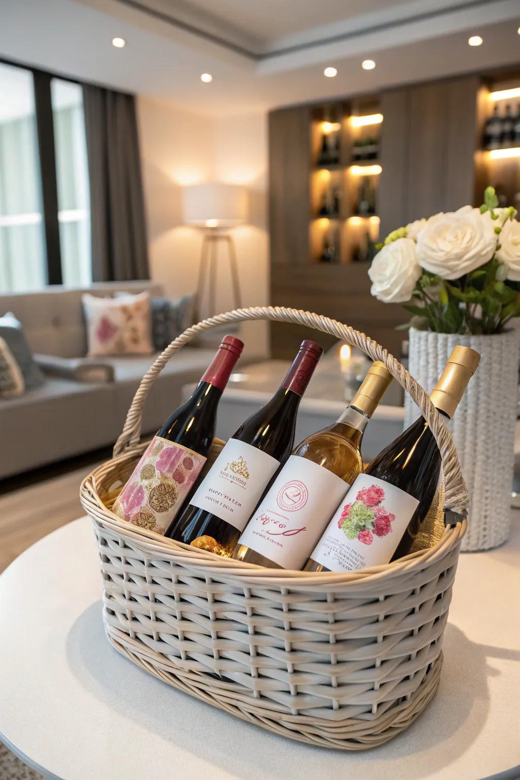 An exquisite wine assortment rendered bespoke for an intimate nuance.