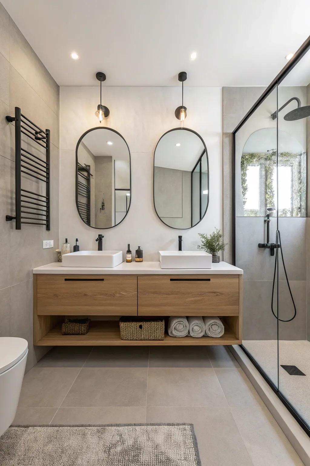 Elevated dressers provide a streamlined, space-saving solution.