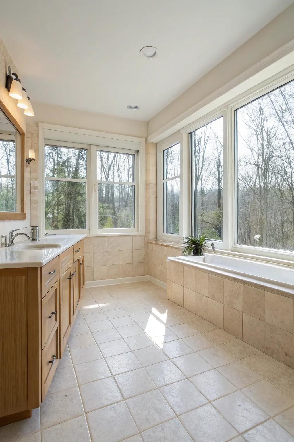 Subdued hues harmoniously crafting an impression of spaciousness.