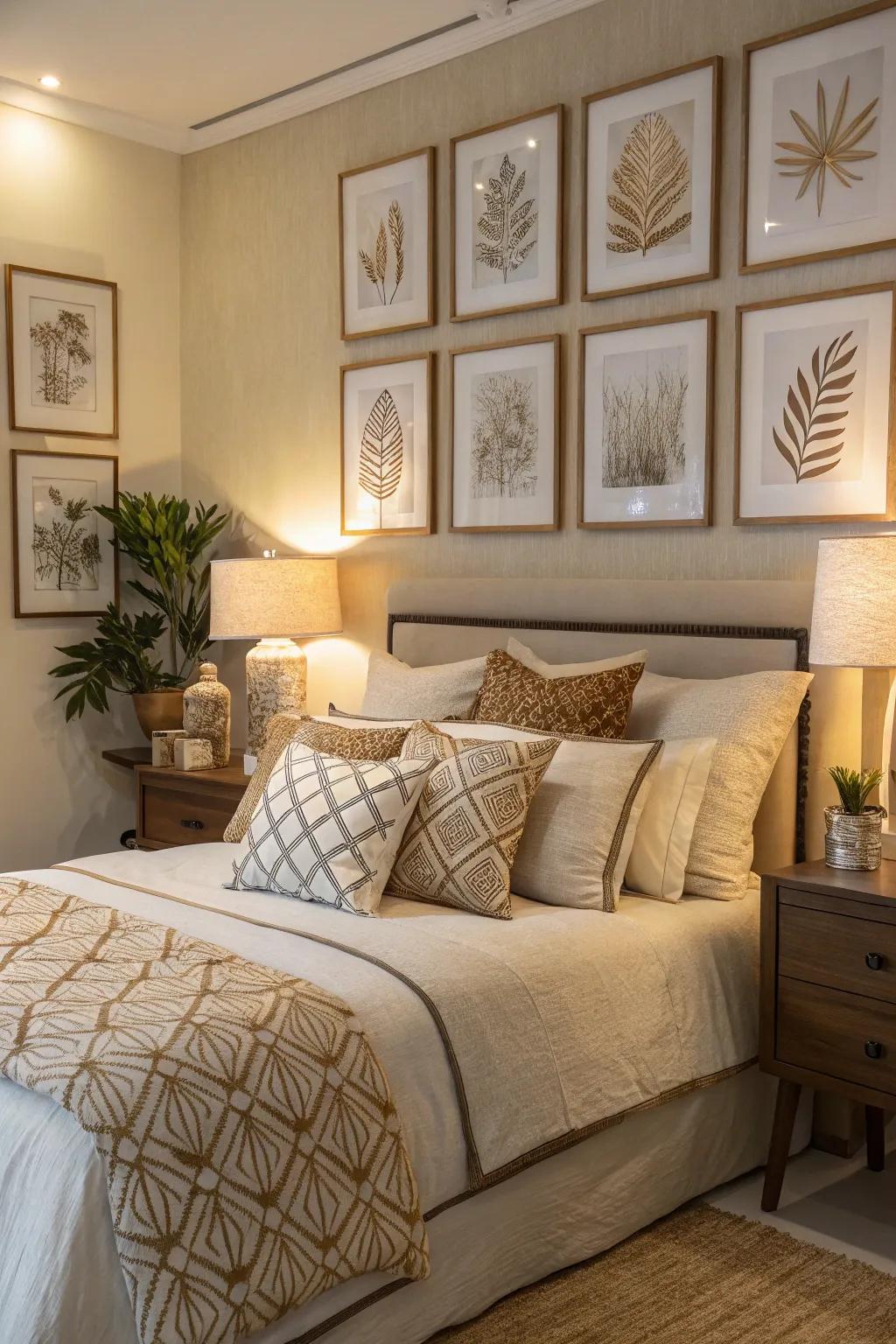 Attain chromatic agreement by coordinating your cushions with the room's style guide.