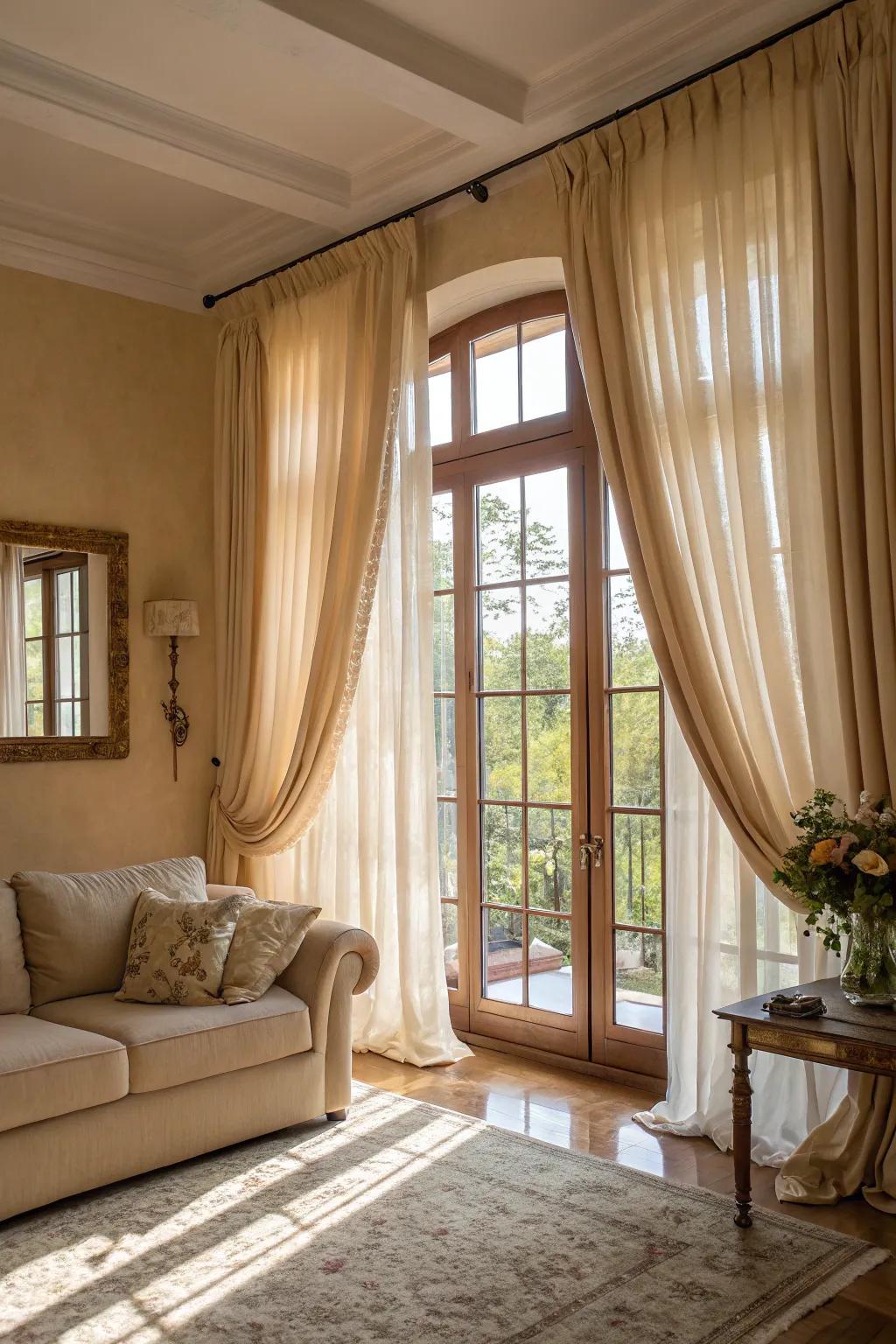 Natural illumination elevates the allure of beige.