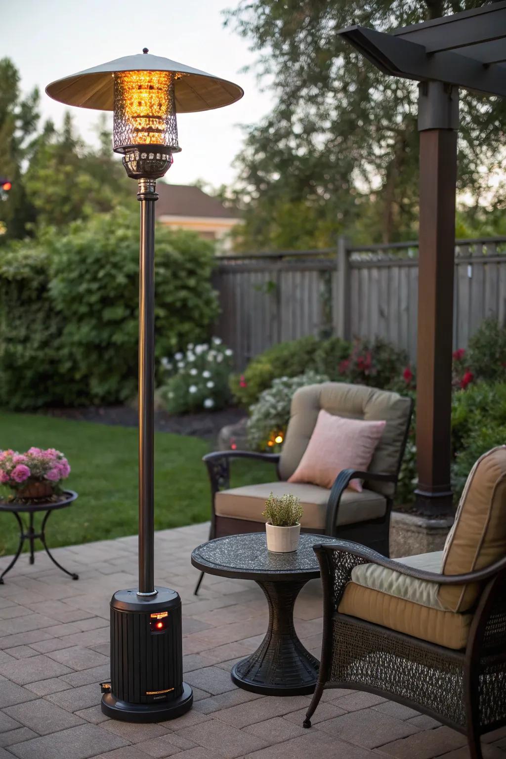 Independent warmers provide adaptable heat for any outdoor environment.