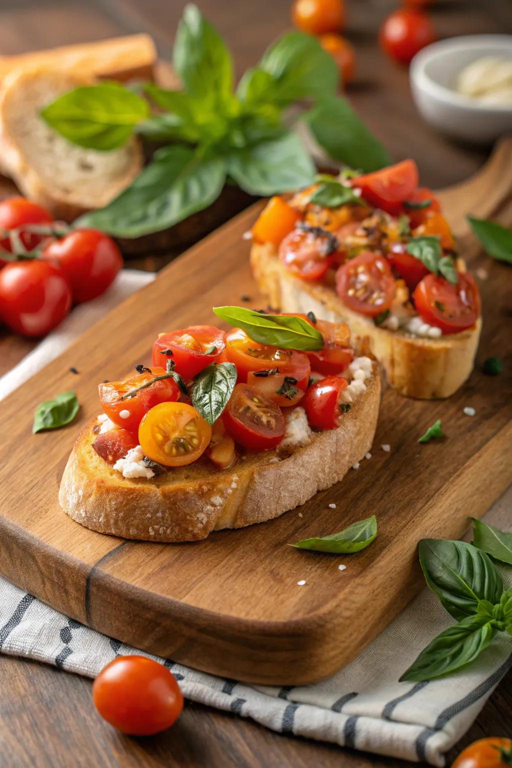 Radiant and flavorful crisp bread morsels, a classic for all time.