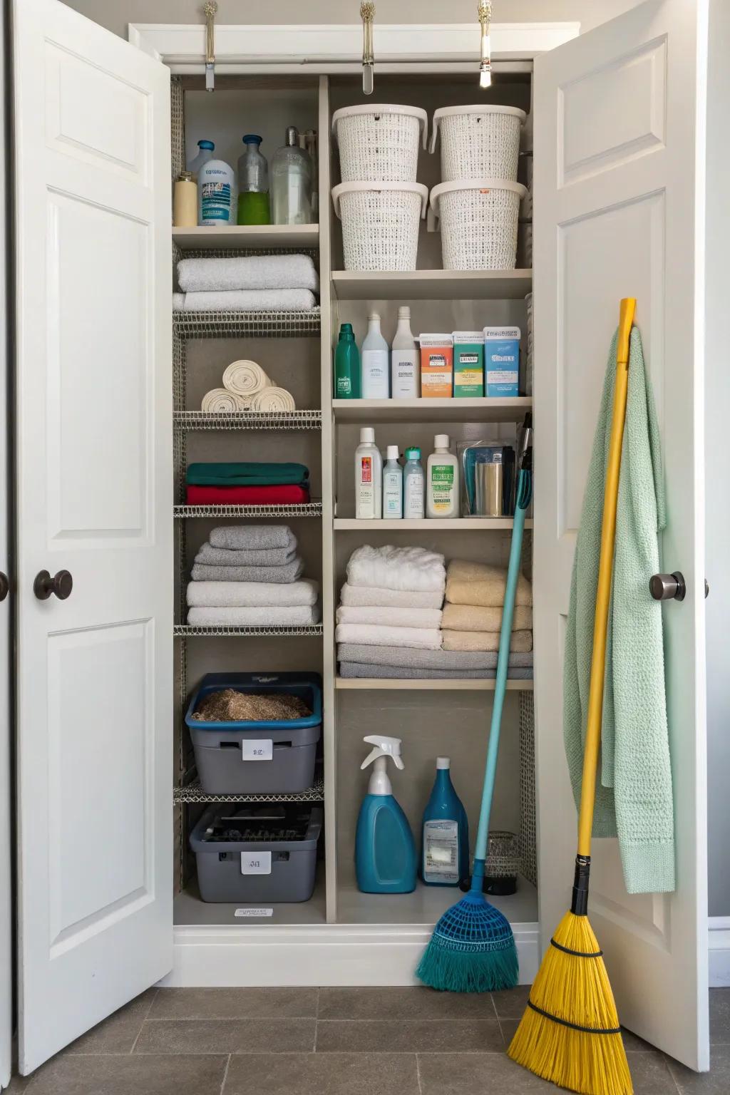 Modulate your storage area via flexible shelving to attain peak adaptability.