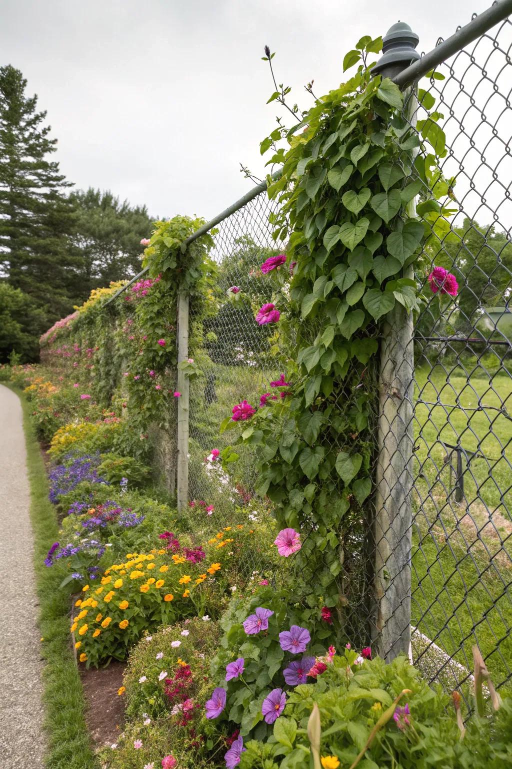 Climbing plants have the potential to transform your fence into a verdant feature.