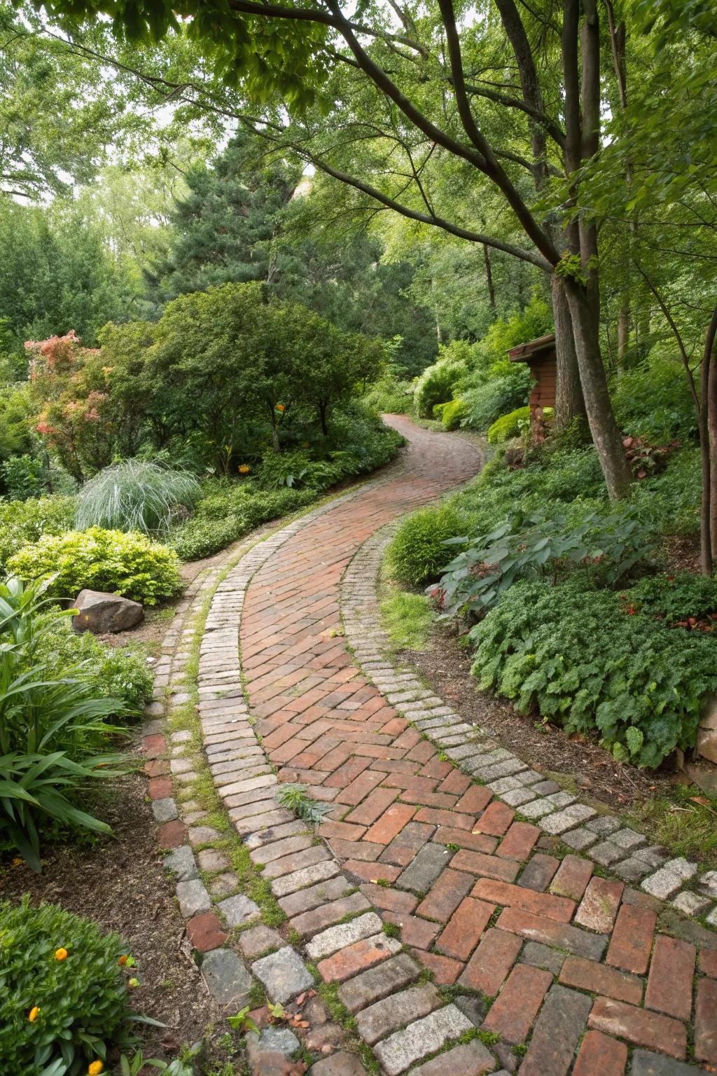 Recycled materials bring character and sustainability to your driveway.