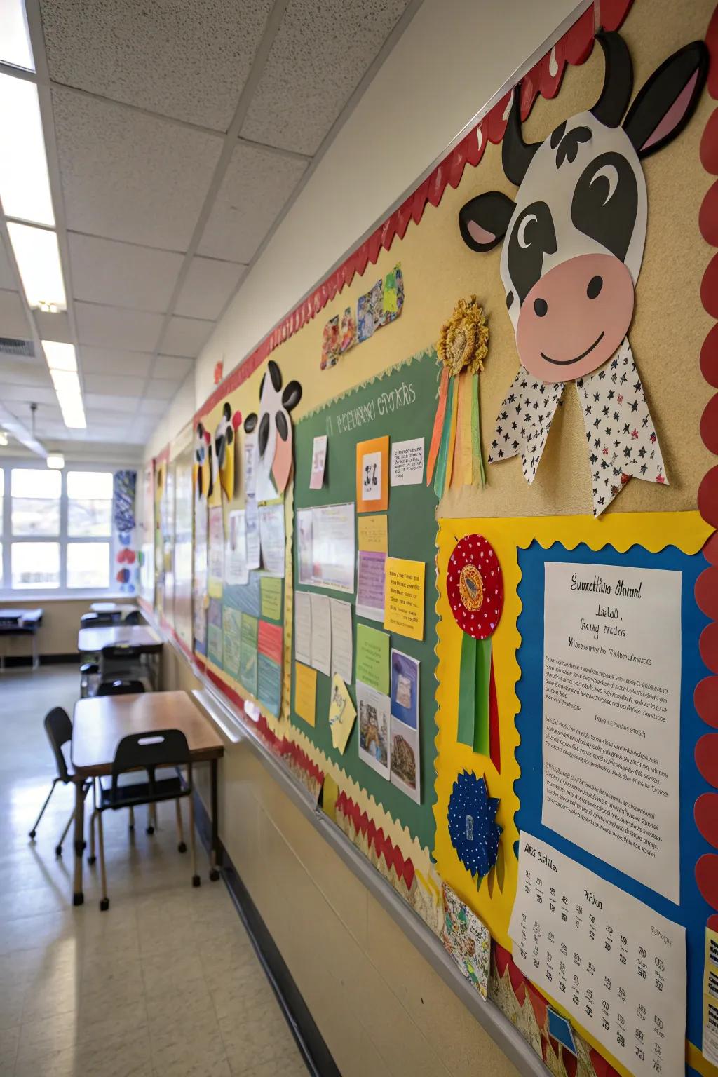 An 'Truly Amazing Achievements' board that highlights student success