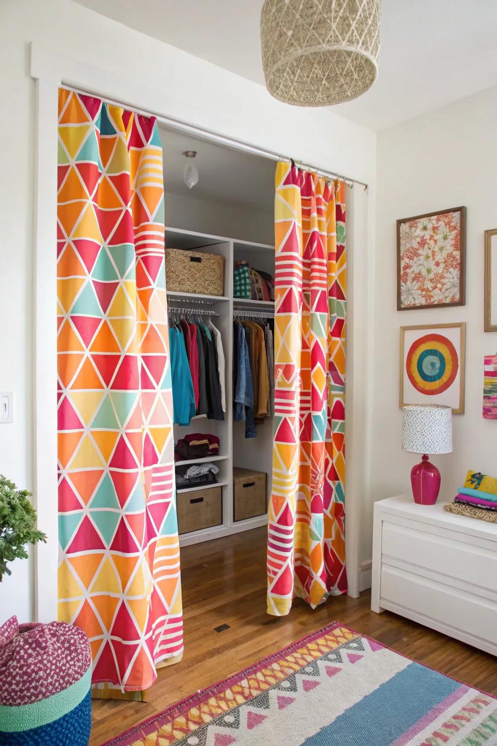 Transform your closet into a captivating focal point with striking designs.