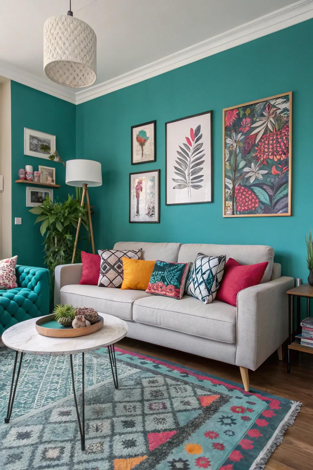 Add vitality to your space with vivid colors.