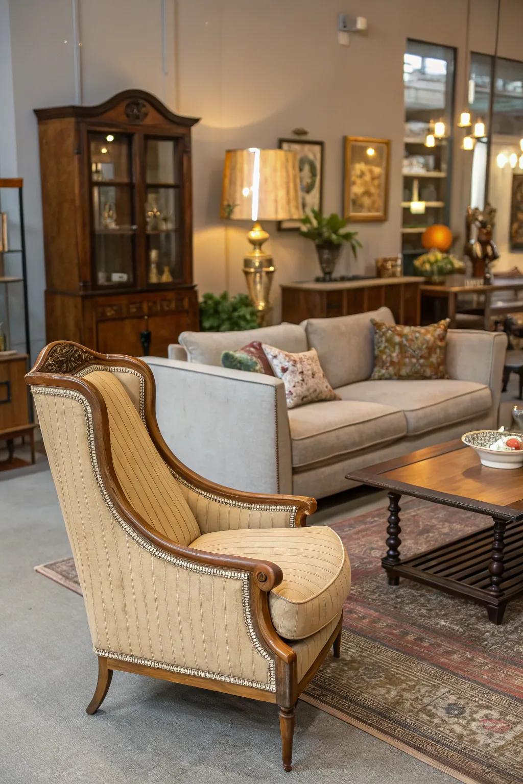 The quintessential fusion of eras achieved through historic and modern furnishings.