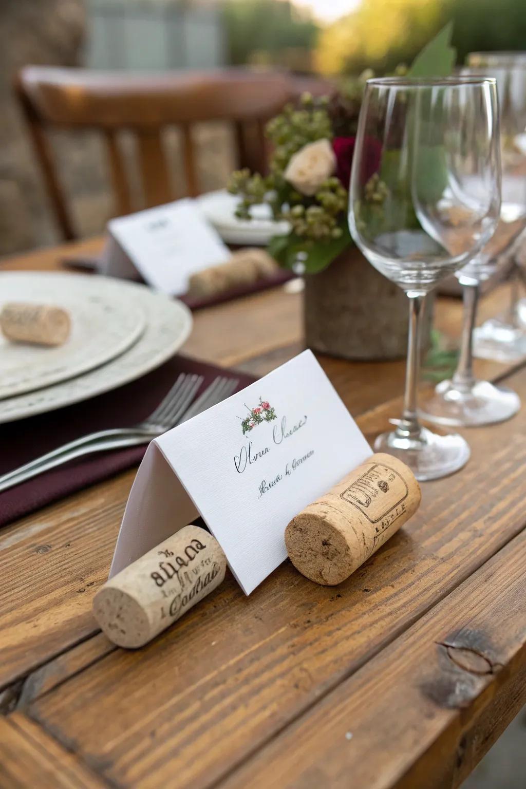 Stopper stands introduce a homespun charm to your table.