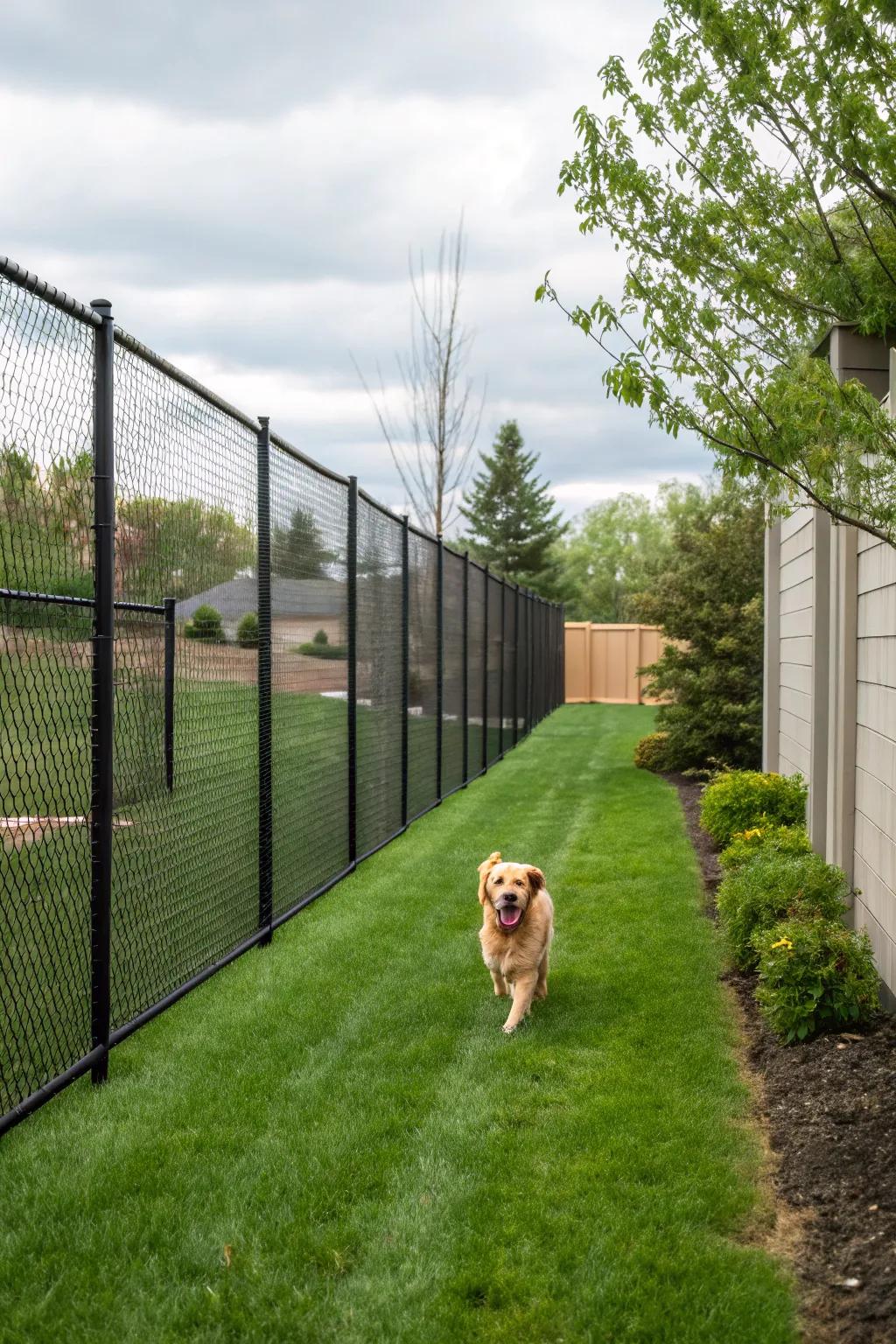 Safety first with secure fencing for peace of mind.