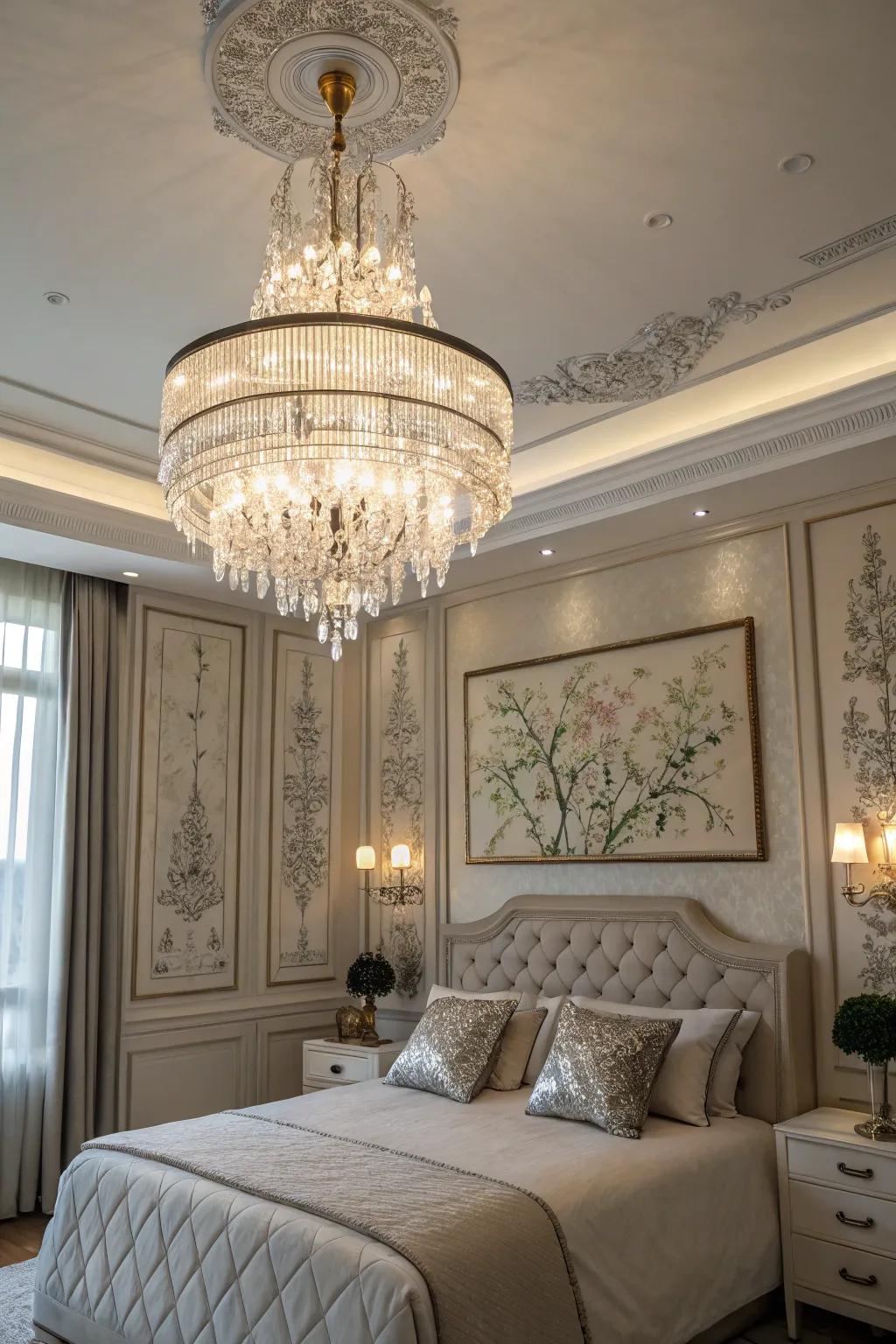 Refined decor brings a touch of glamour to any bedroom.