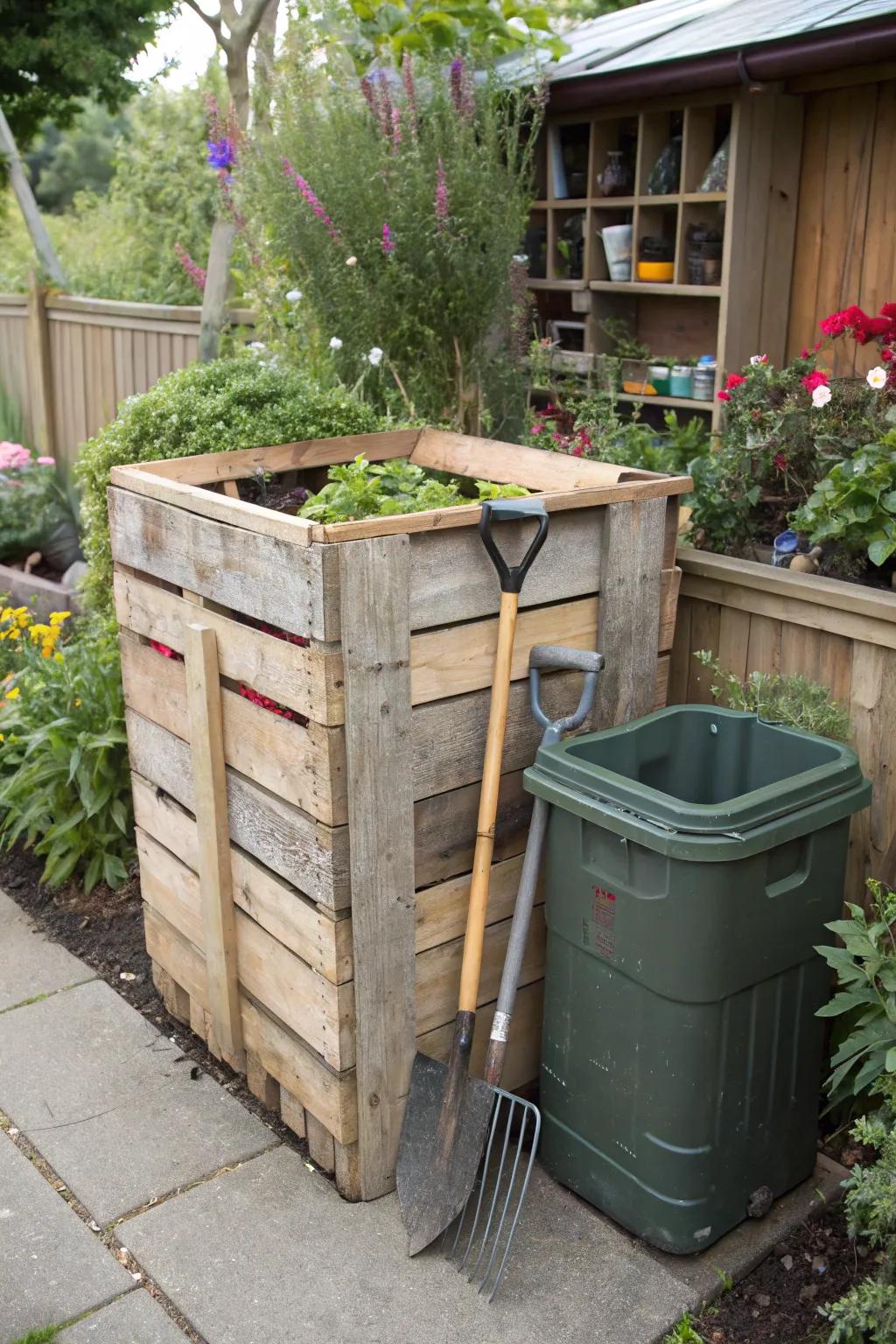 Bespoke pallet crates present a quaint and utilitarian resolution.