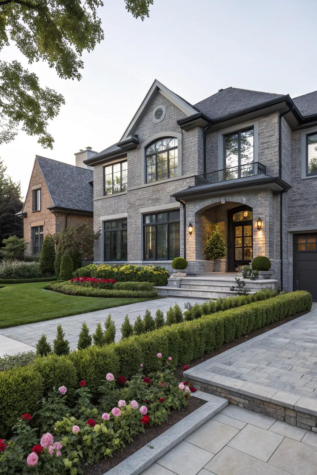 Brick painted in modern shades can revolutionize your home's visual appeal.