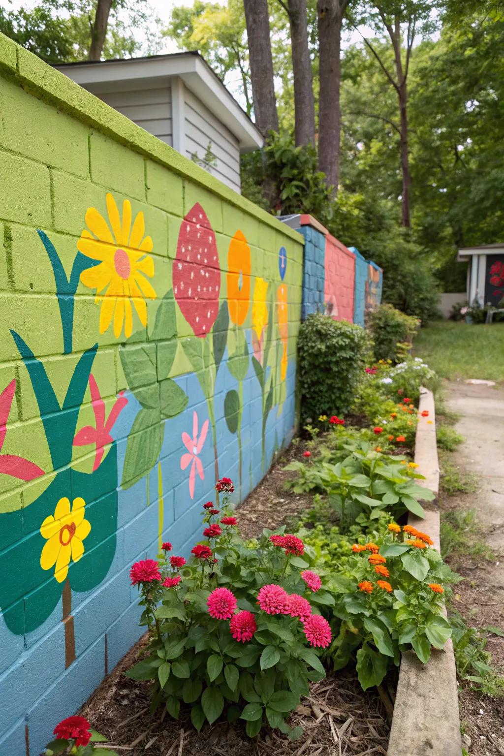 Bold paint shades can turn a simple wall into a striking focal point.