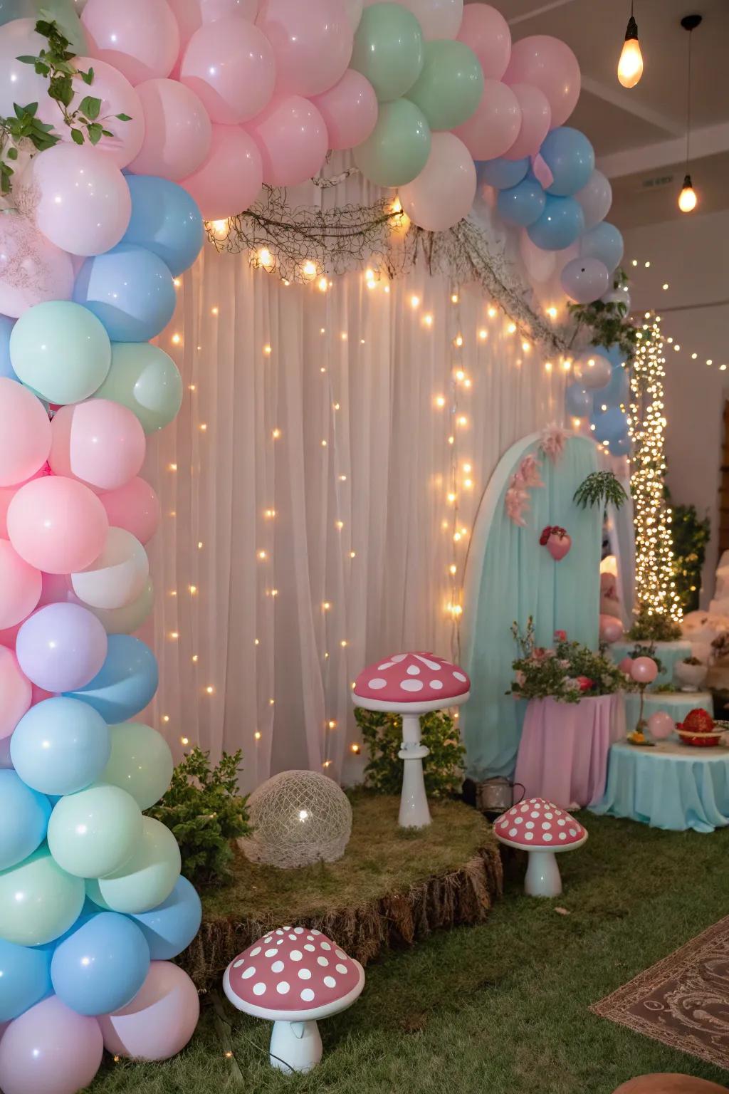 Incorporate a hint of fantasy with enchanting decorations.