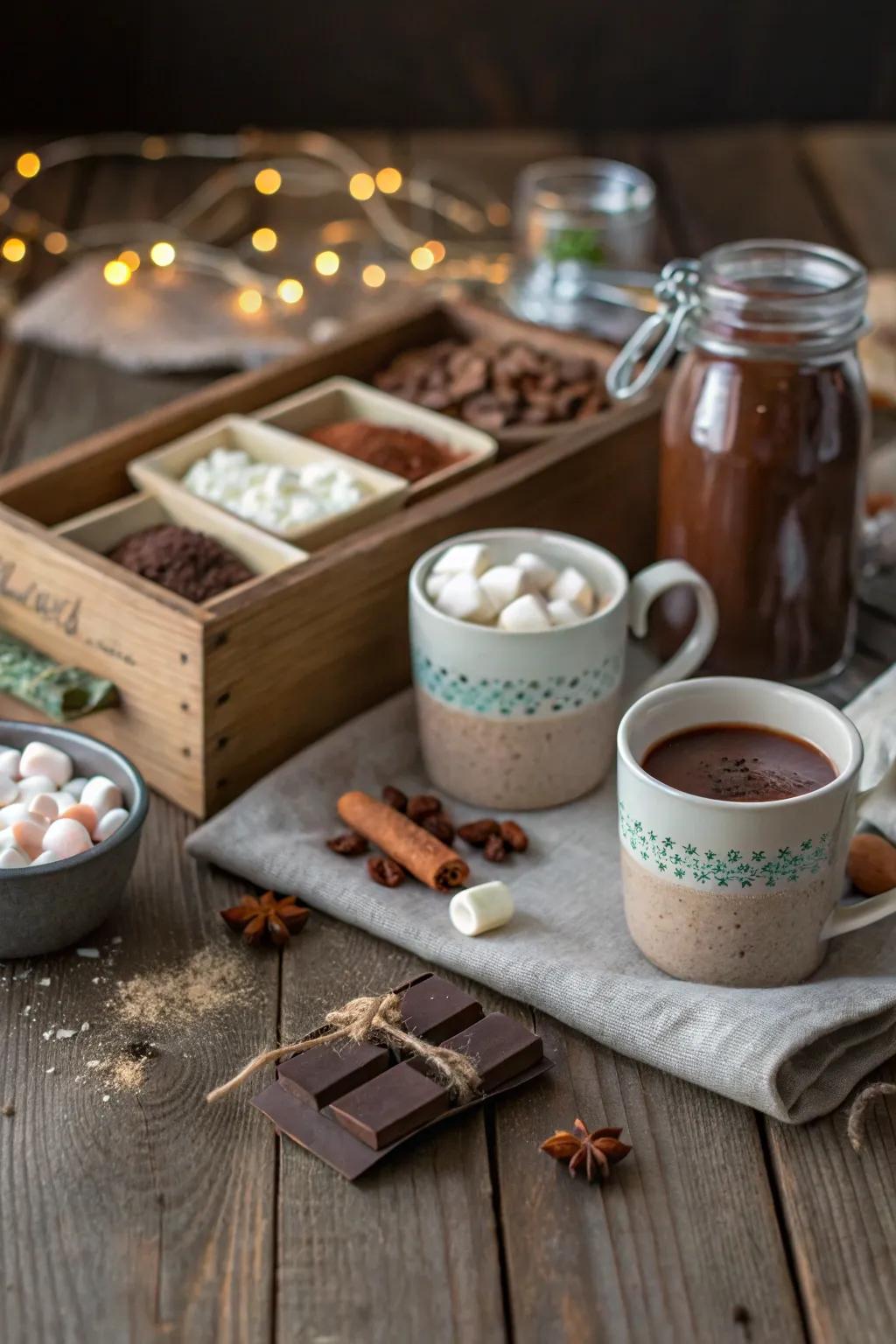 Imbue winter evenings with warmth via an artisanal cocoa creation set.
