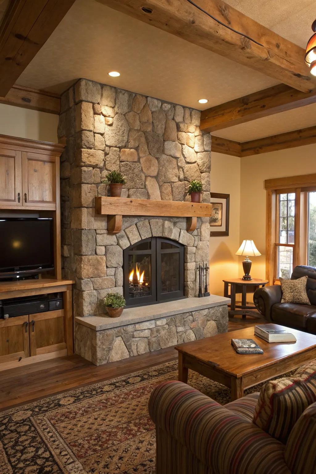 Stone facades blend country charm with contemporary flair.