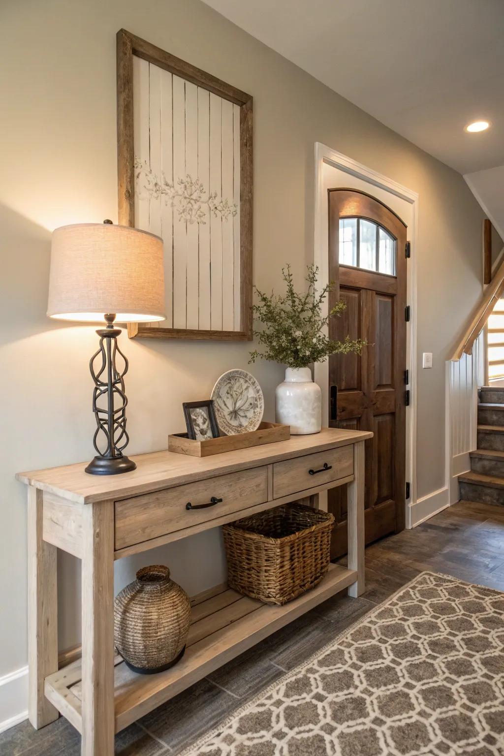 Subtle tones establish a serene ambiance.