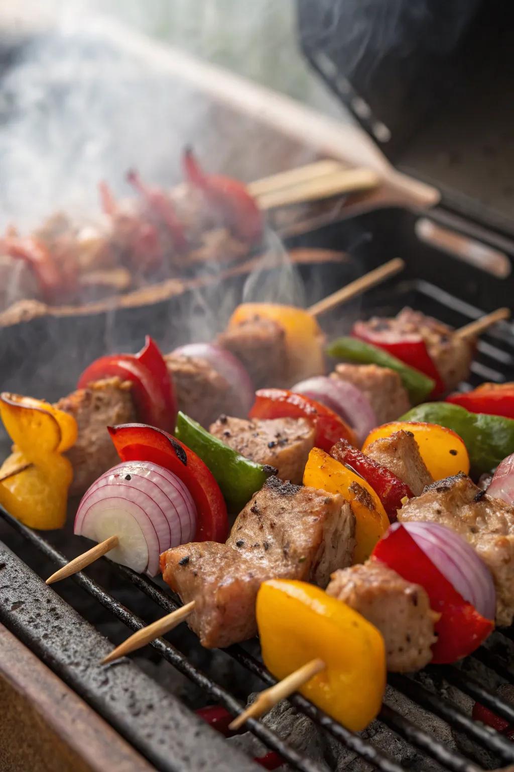 Skewers are a perennial hit at grill events because of their vibrancy and taste.