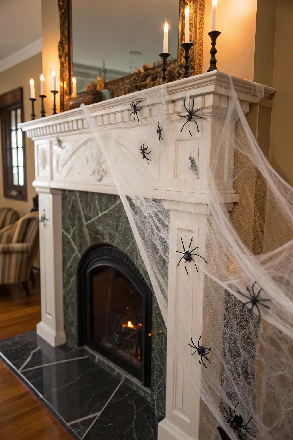 Cobwebs craft a narrative of mystery and allure.