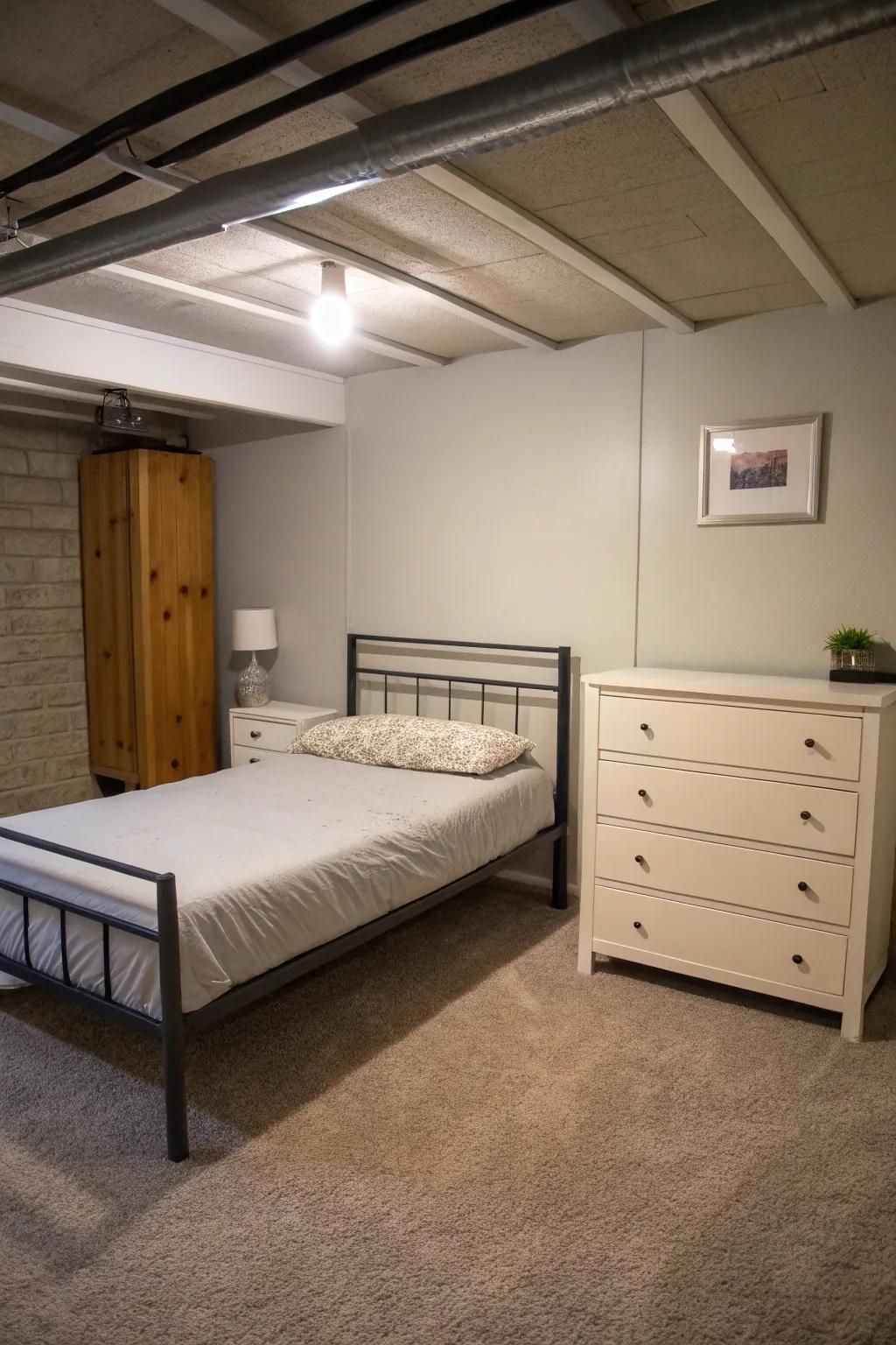 Opt for understated design for a spacious ambiance.