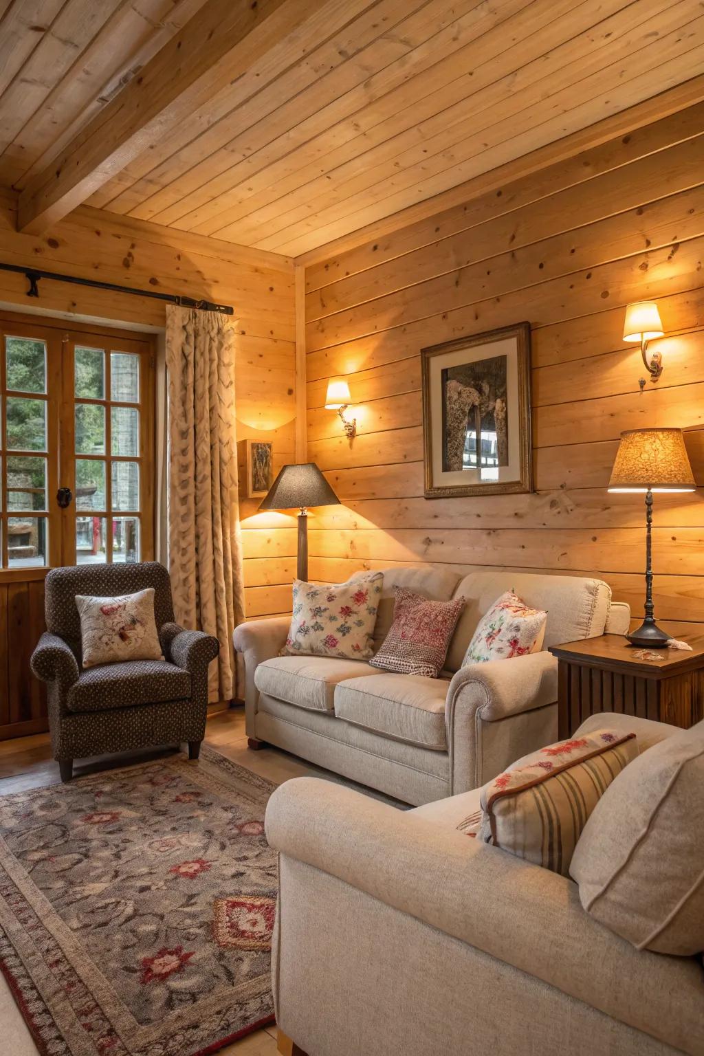 Wooden tones contribute warmth and a trace of nature to any domicile.