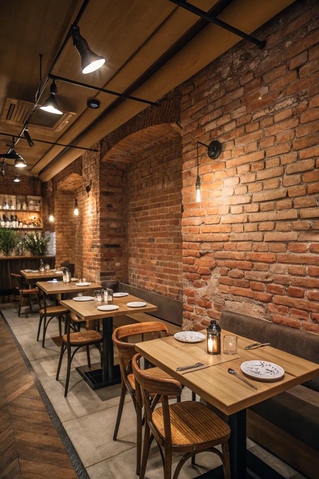The incorporation of organic textiles like wood and masonry enhances rustic charm.