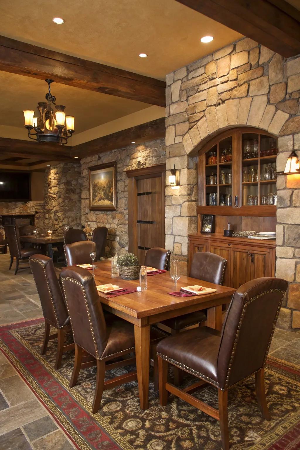 Organic resources deepen the character and warmth of a southwestern-themed chamber.