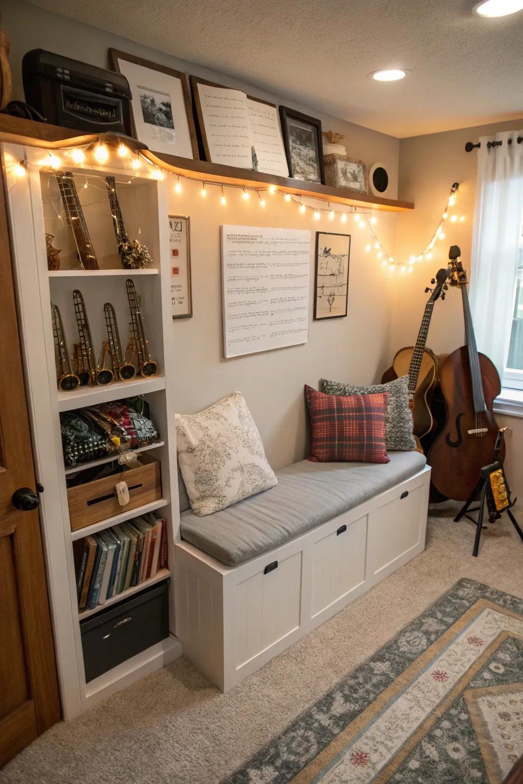 Multi-use furnishings amplify utility in compact settings.